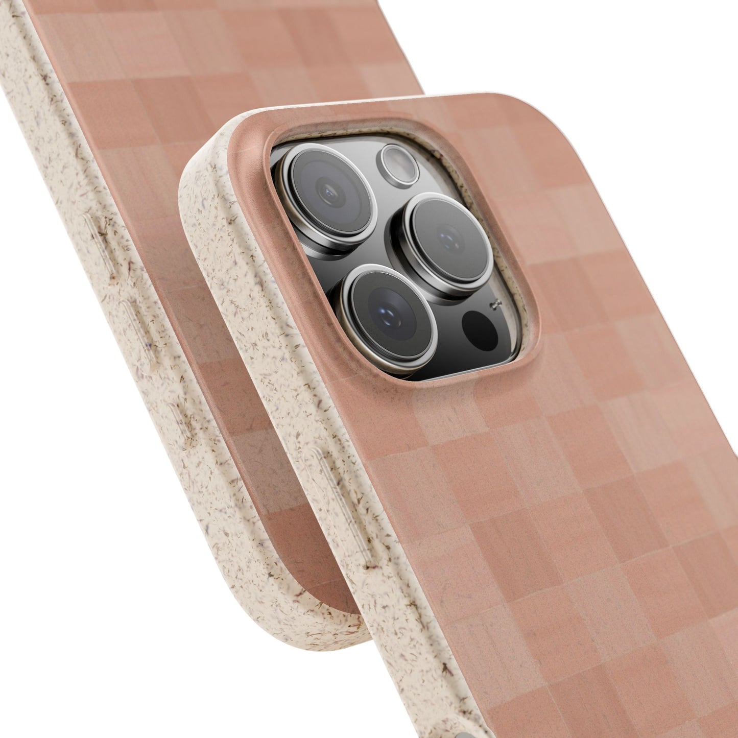 Zellige Phone Case - rose - Eco-Friendly, Biodegradable
