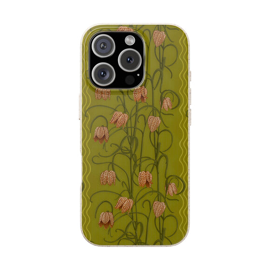 Campanas Phone Case - chartreuse and orange - Eco-Friendly, Biodegradable
