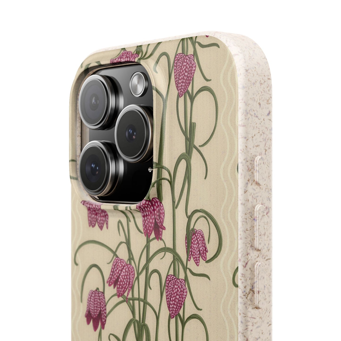 Campanas Phone Case - tan and magenta - Eco-Friendly, Biodegradable