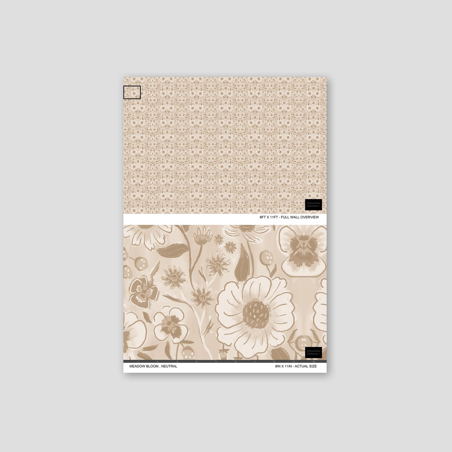 Meadow Bloom Wallpaper, neutral