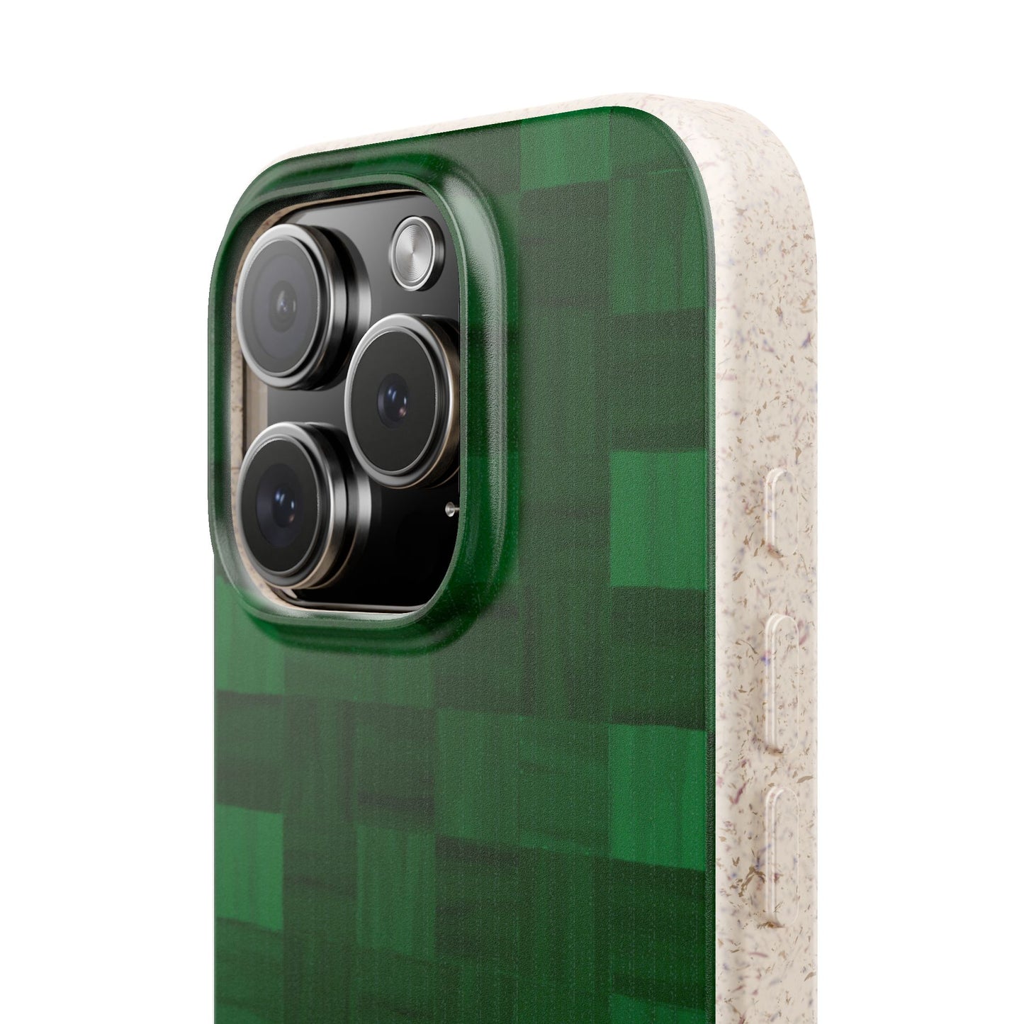 Zellige Phone Case - emerald green - Eco-Friendly, Biodegradable