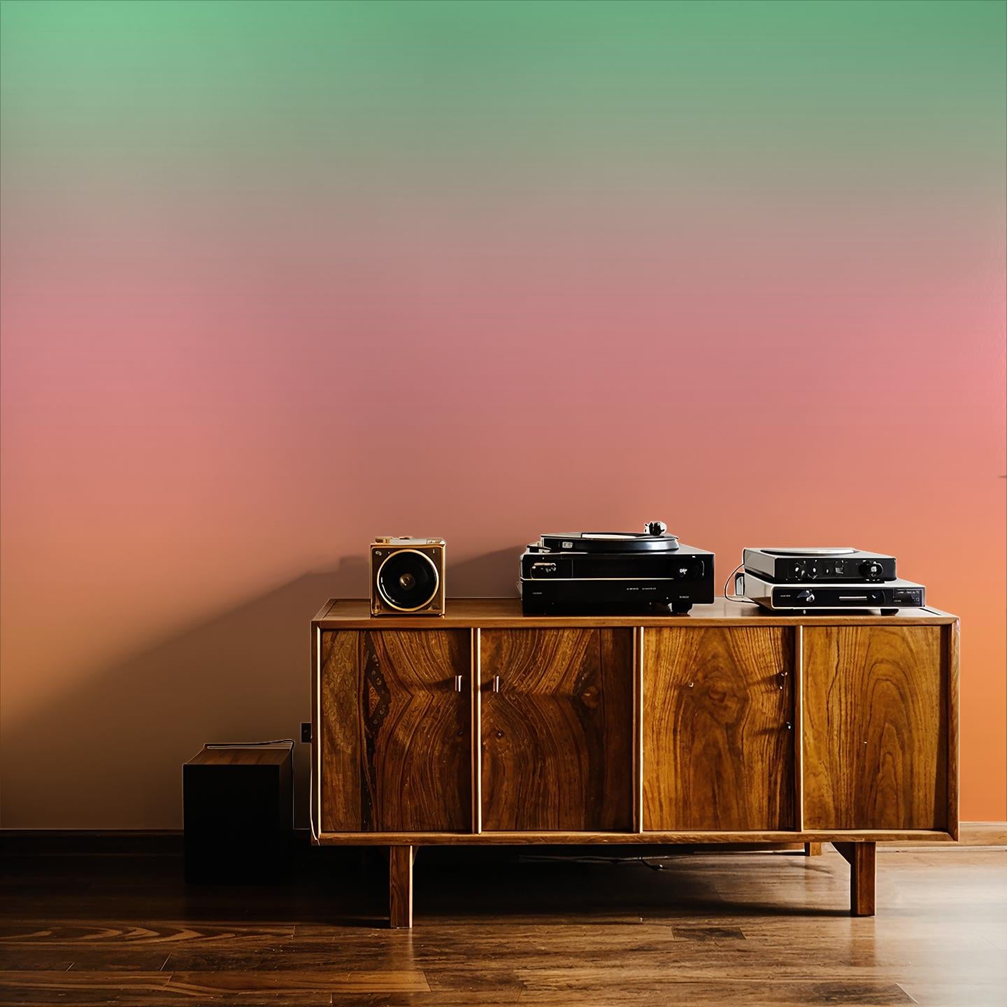 Horizon Haze Mural, sunset