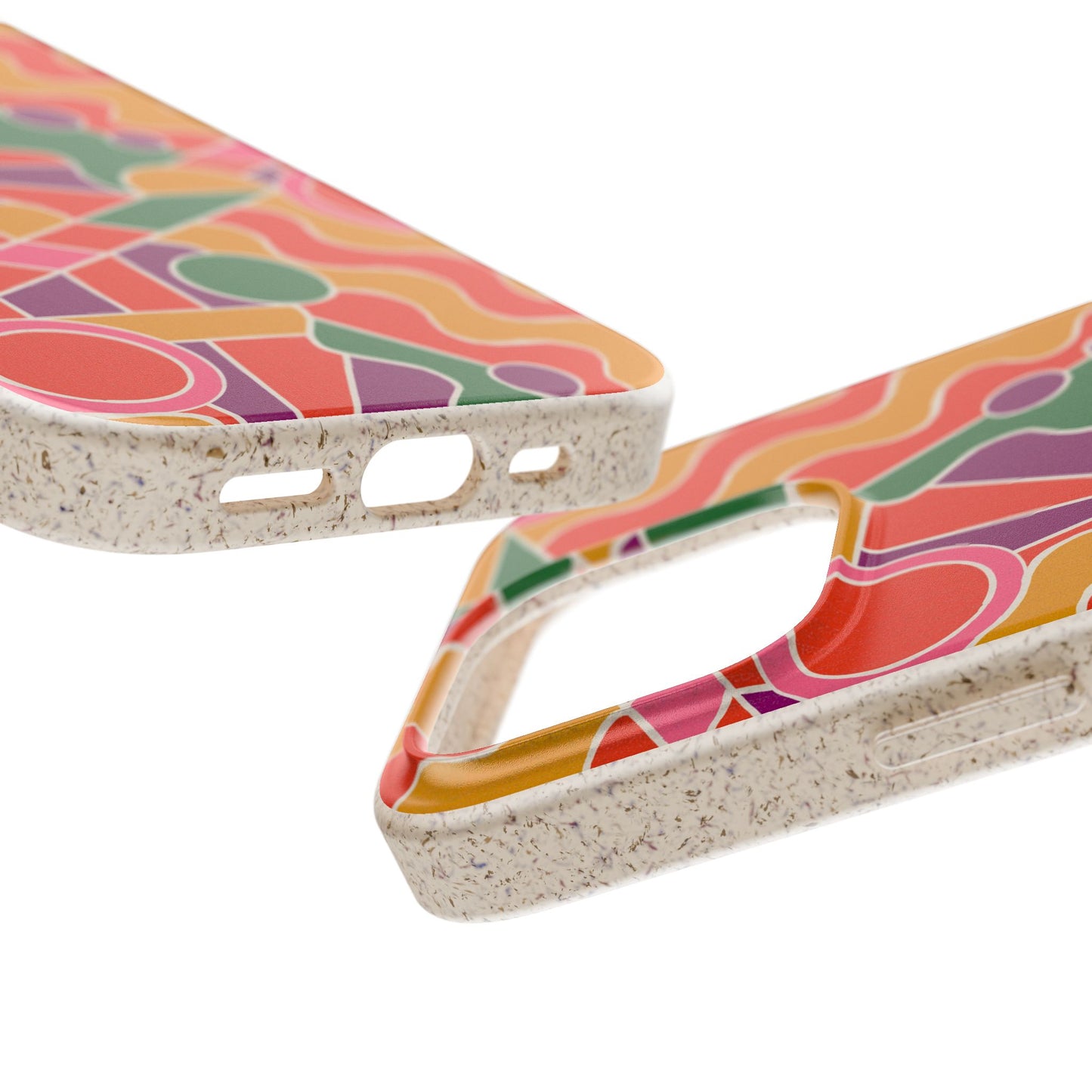 Day Trippin' Phone Case - purple, red, yellow and green - Eco-Friendly, Biodegradable