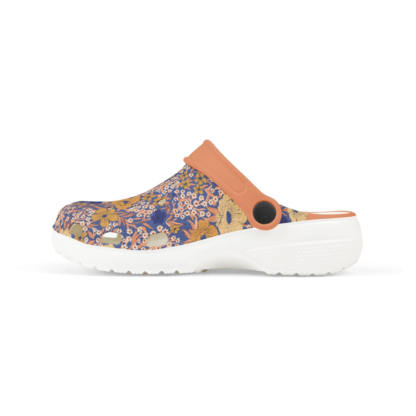 Wildflower Meadow Kid's EVA Foam Clogs, royal blue