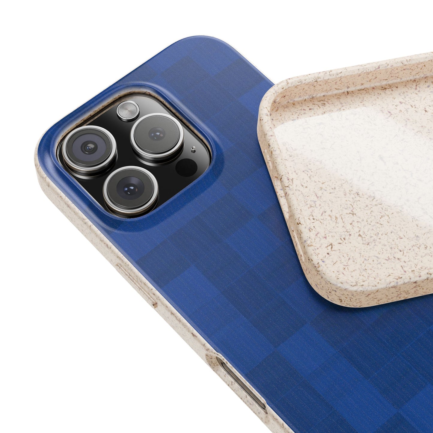 Zellige Phone Case - cobalt blue - Eco-Friendly, Biodegradable