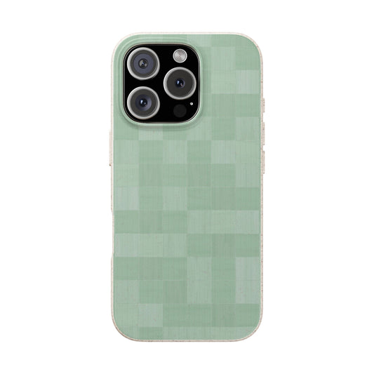 Zellige Phone Case - mint - Eco-Friendly, Biodegradable