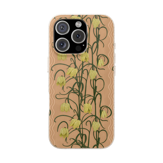 Campanas Phone Case - clay and yellow - Eco-Friendly, Biodegradable