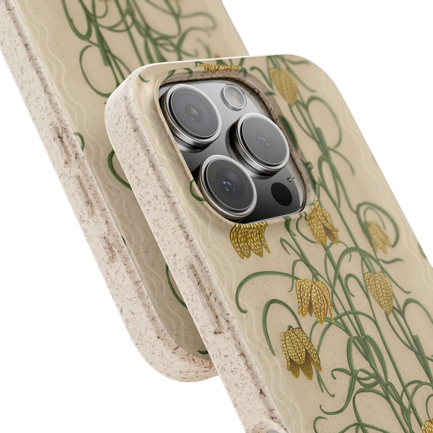Campanas Phone Case - tan and ocher - Eco-Friendly, Biodegradable