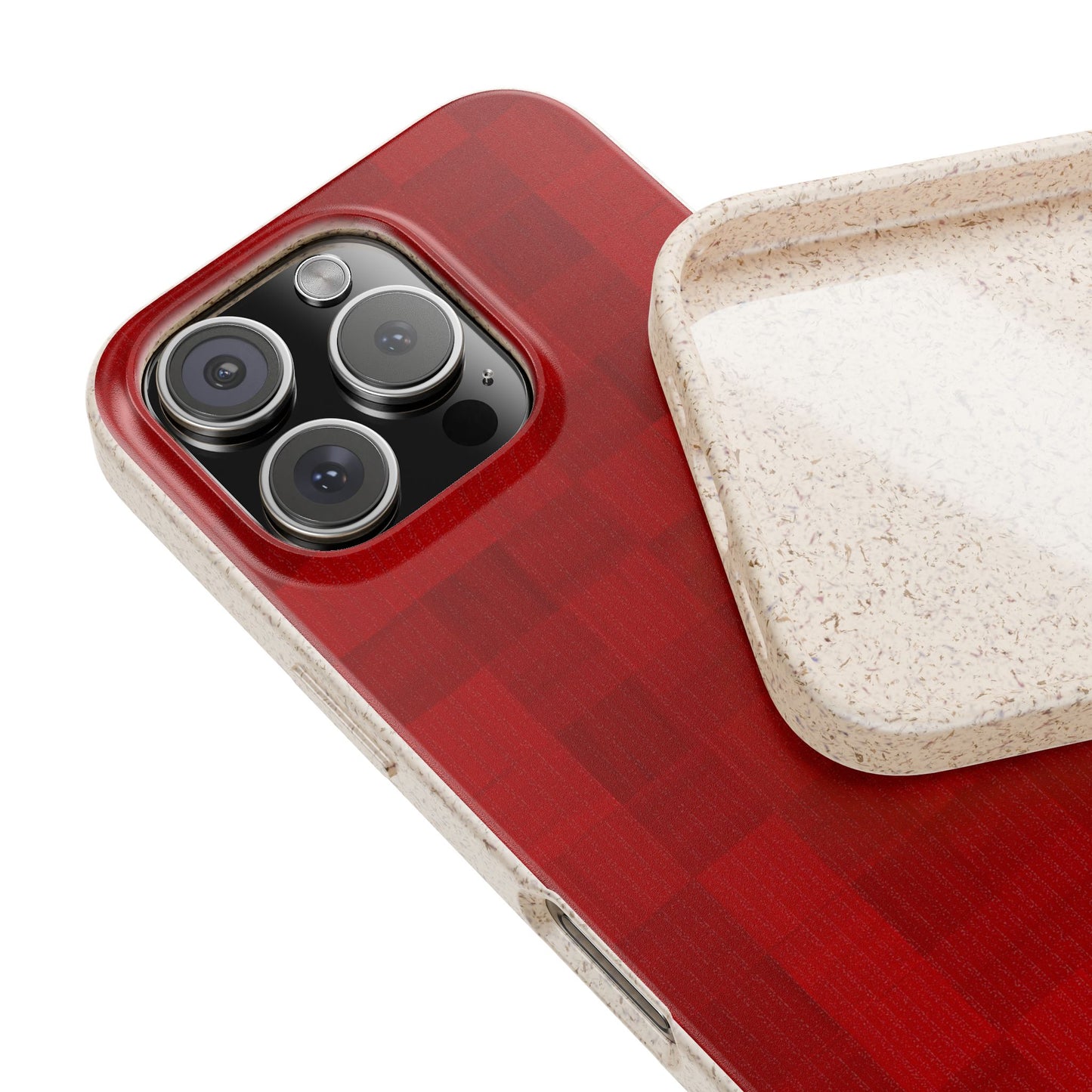 Zellige Phone Case - red - Eco-Friendly, Biodegradable