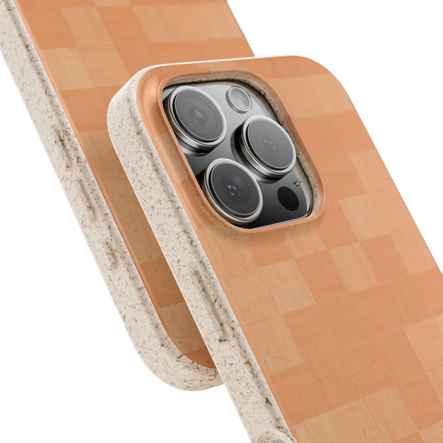 Zellige Phone Case - saltillo peach - Eco-Friendly, Biodegradable