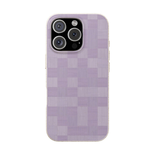 Zellige Phone Case - lavender - Eco-Friendly, Biodegradable