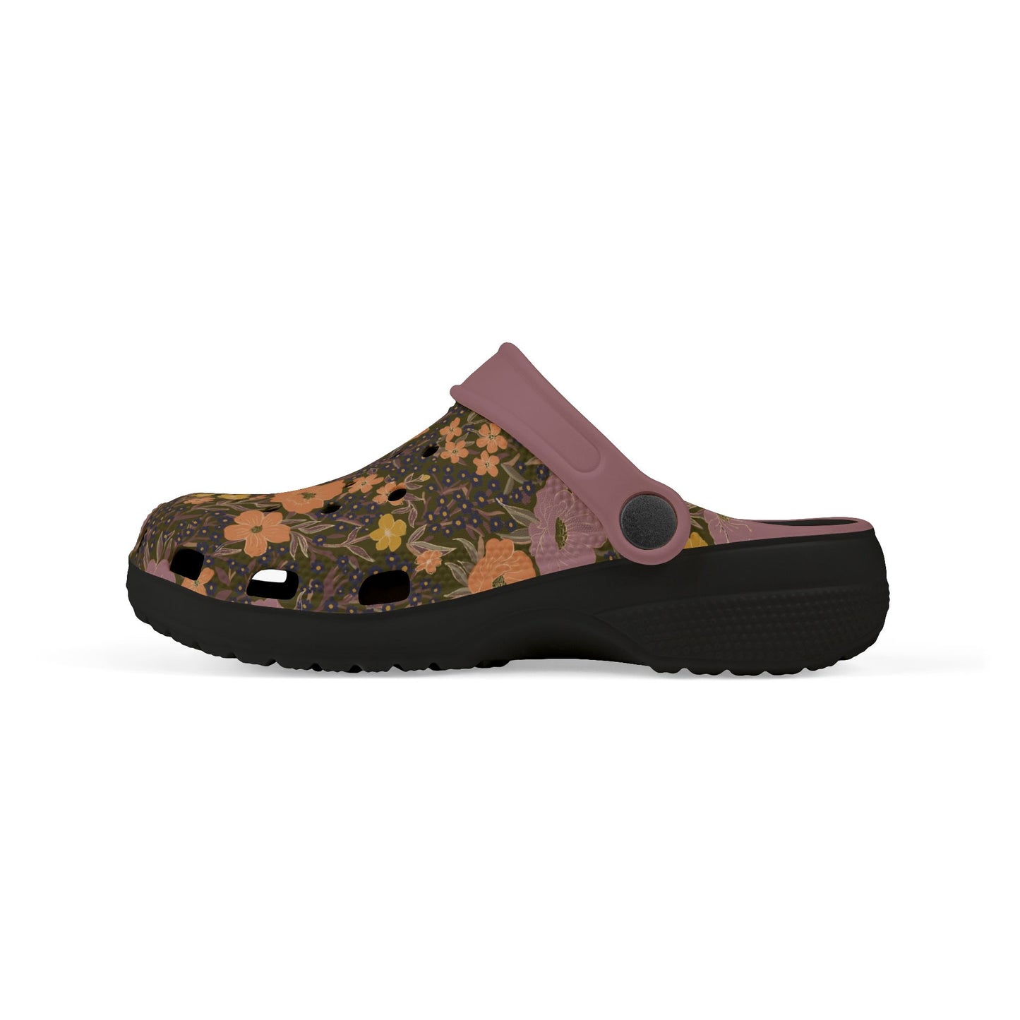 Wildflower Meadow Kid's EVA Foam Clogs, olive green