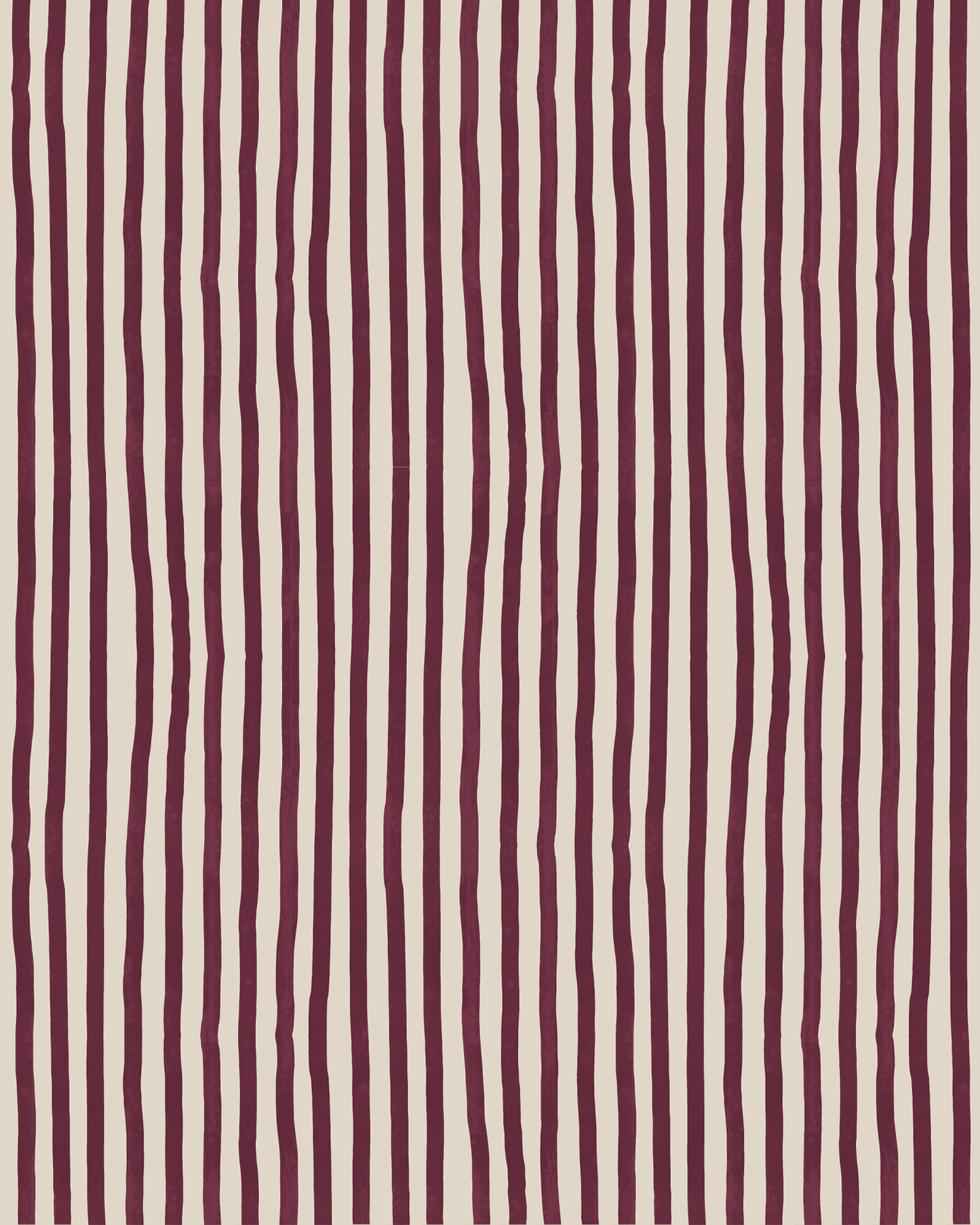 CUSTOM - Dolce Stripe Wallpaper, off-white and eggplant