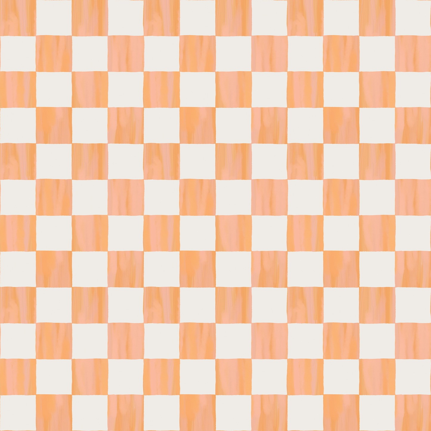 Checkers Contact Paper, coral & white
