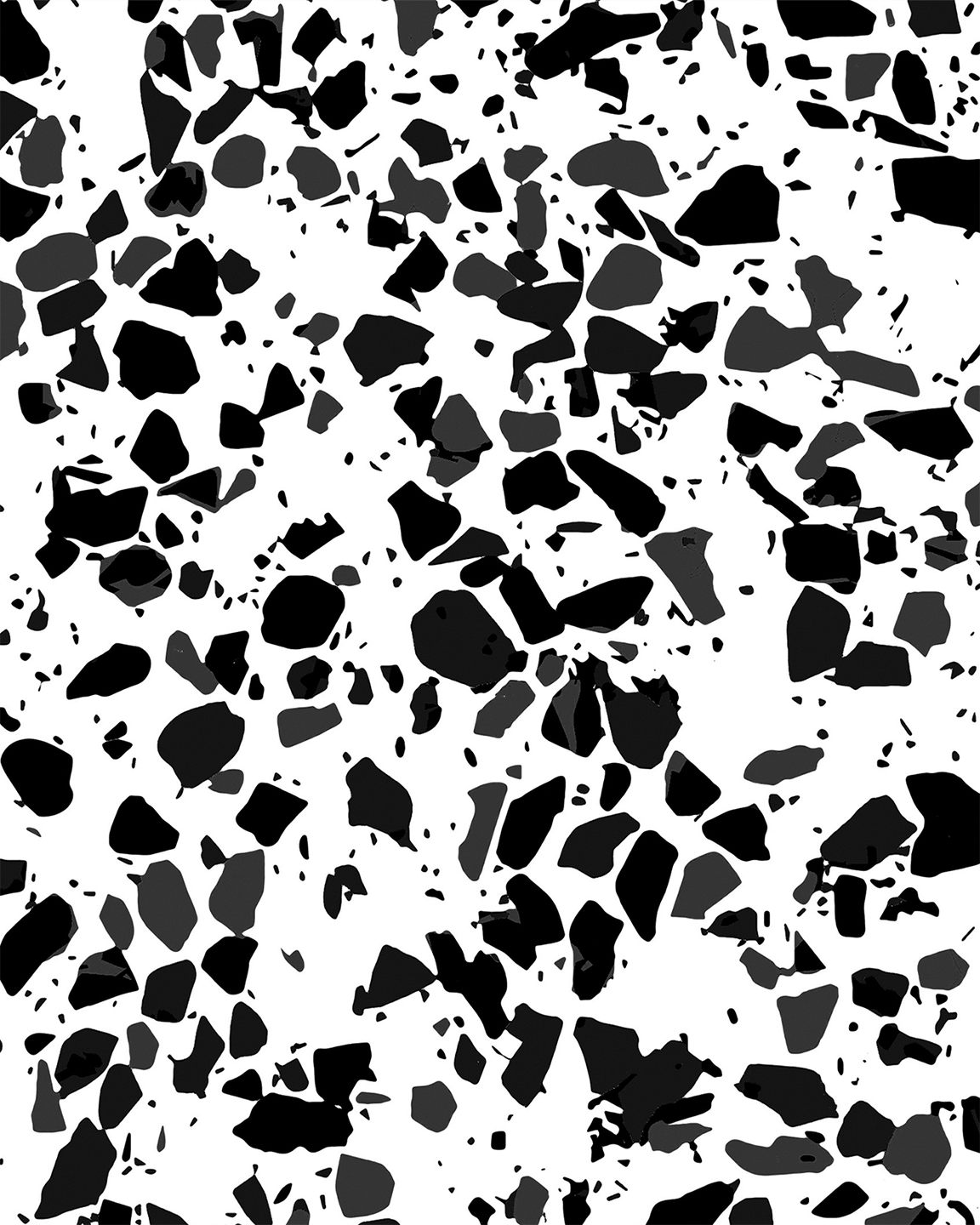 Terrazzo Confetti Contact Paper, black and white