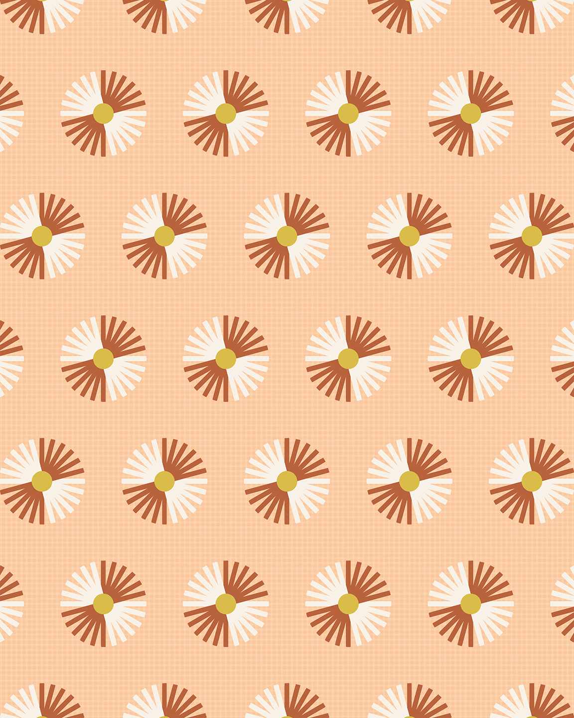 Daisy Gingham Contact Paper, peach