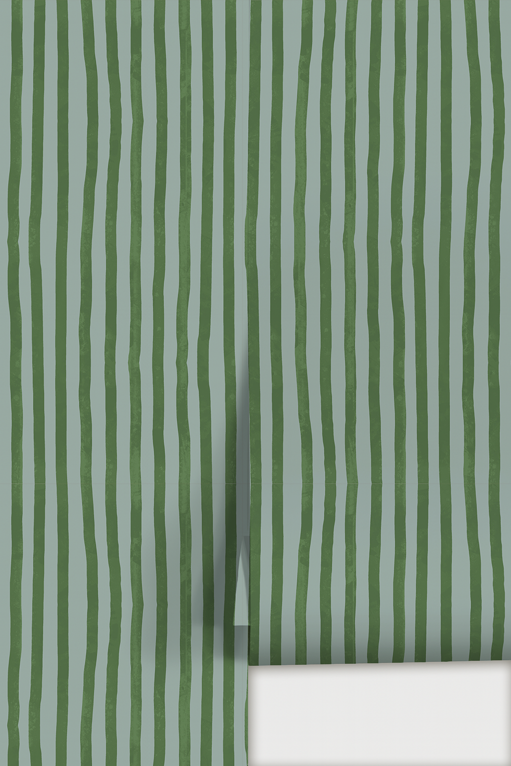 Dolce Stripe Wallpaper, blue and green