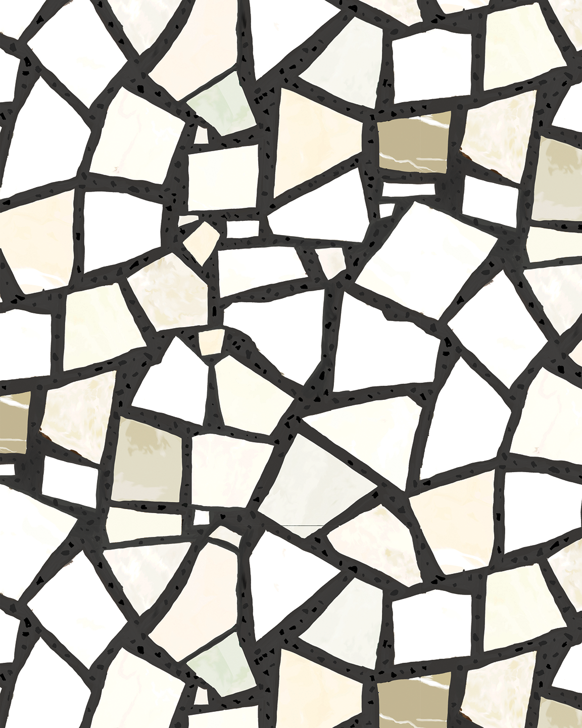 Dolce Terrazzo Contact Paper, black & white
