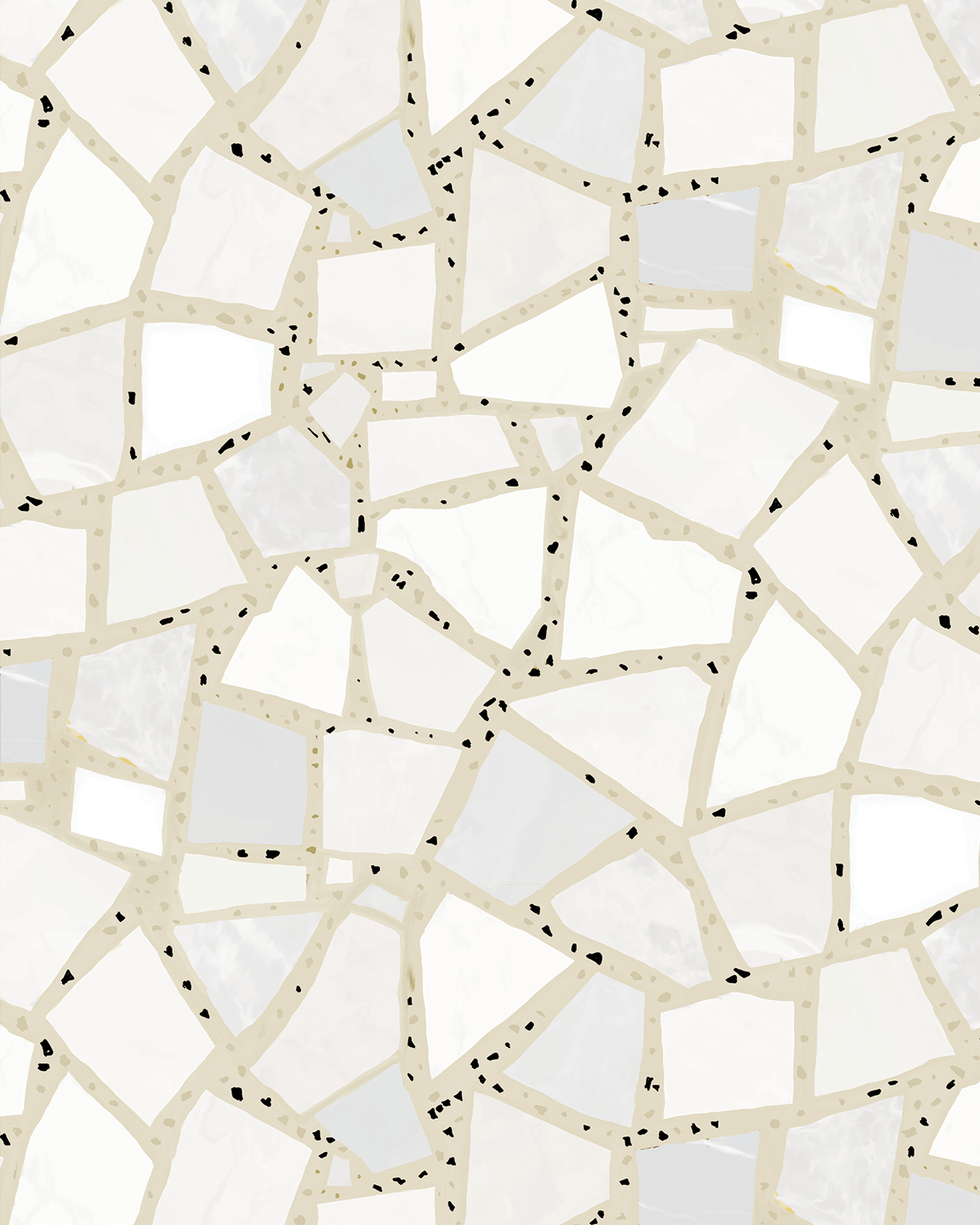 Dolce Terrazzo Contact Paper, tan & white
