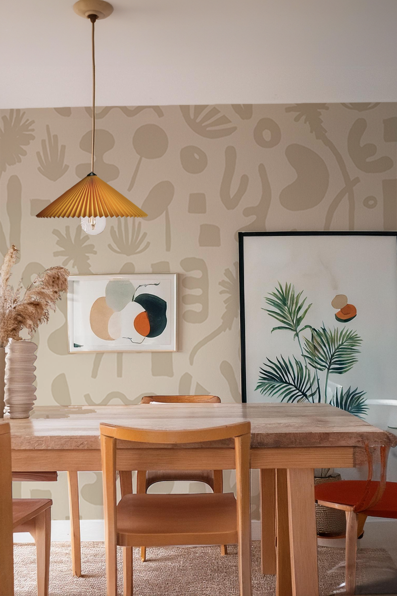 Pool Side Mural, tan