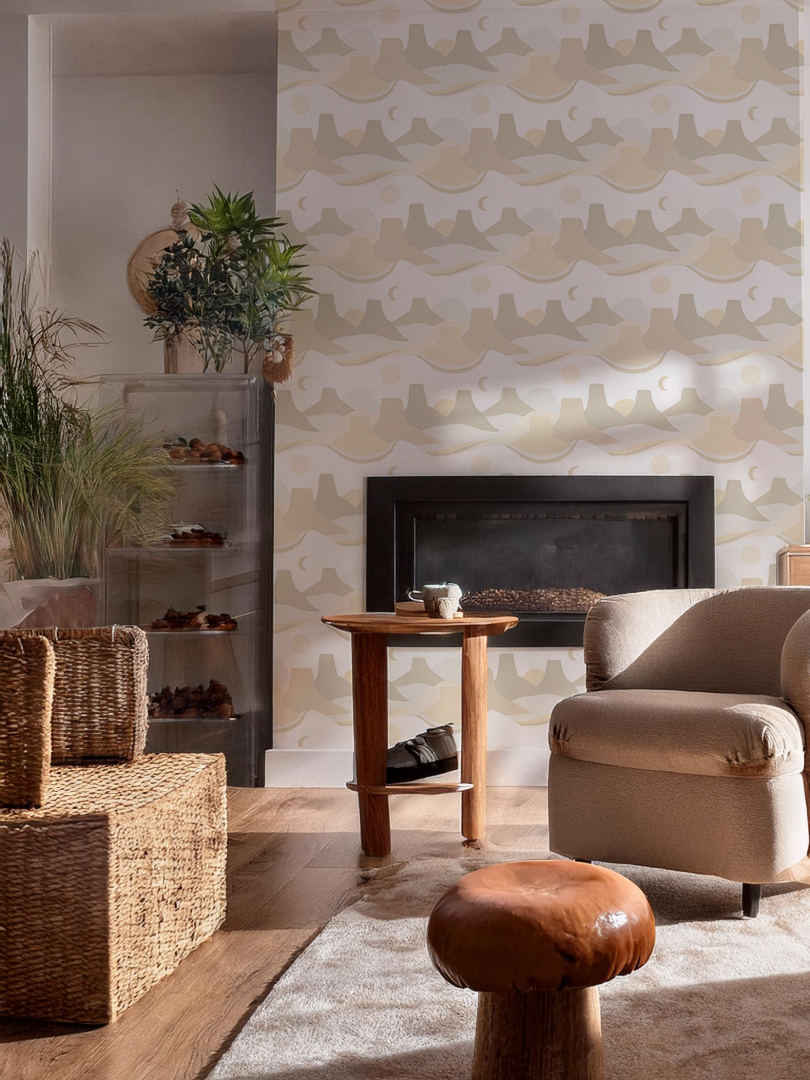 Painted Mesa Wallpaper, neutral