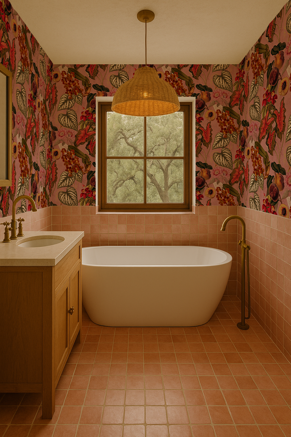 Cali Tropicale Wallpaper, pink