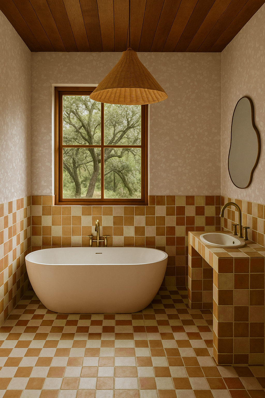 Mojave Terrazzo Wallpaper, neutral and white