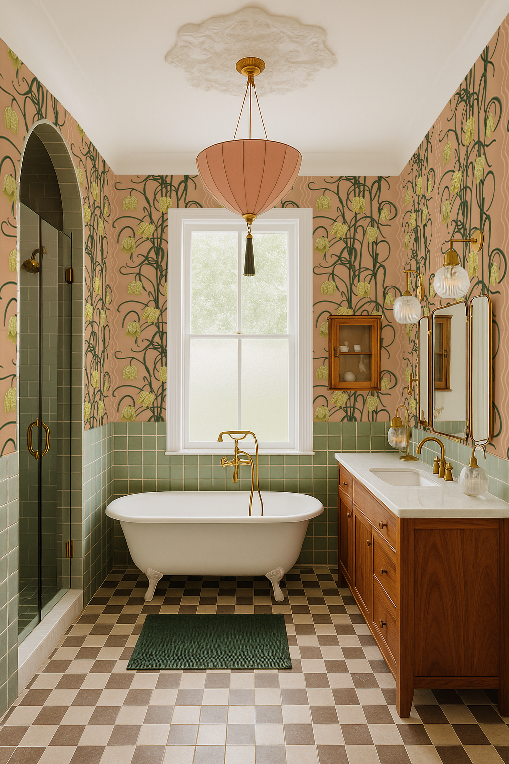 Campanas Wallpaper, clay and yellow