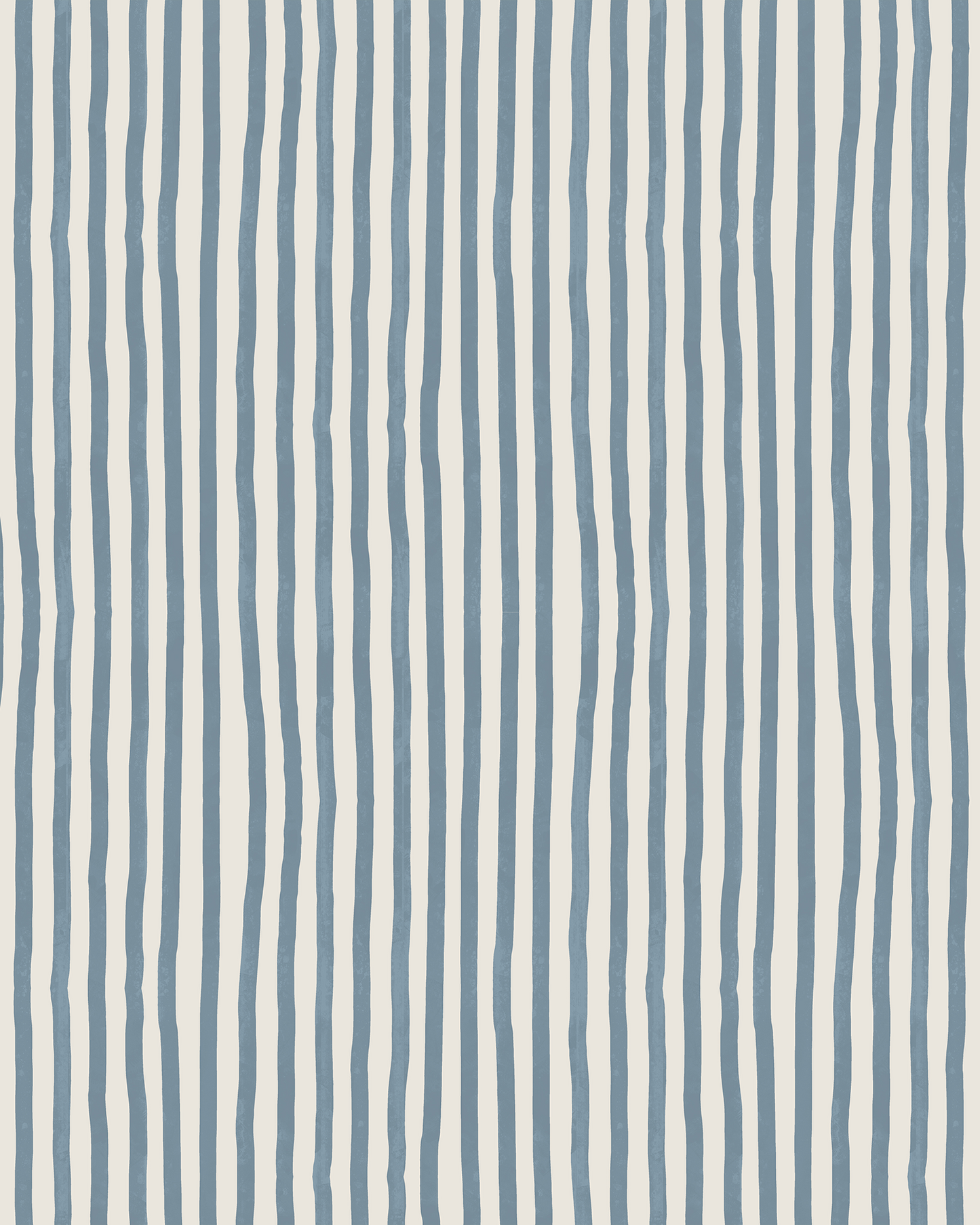 Dolce Stripe Wallpaper, off-white and dusty blue