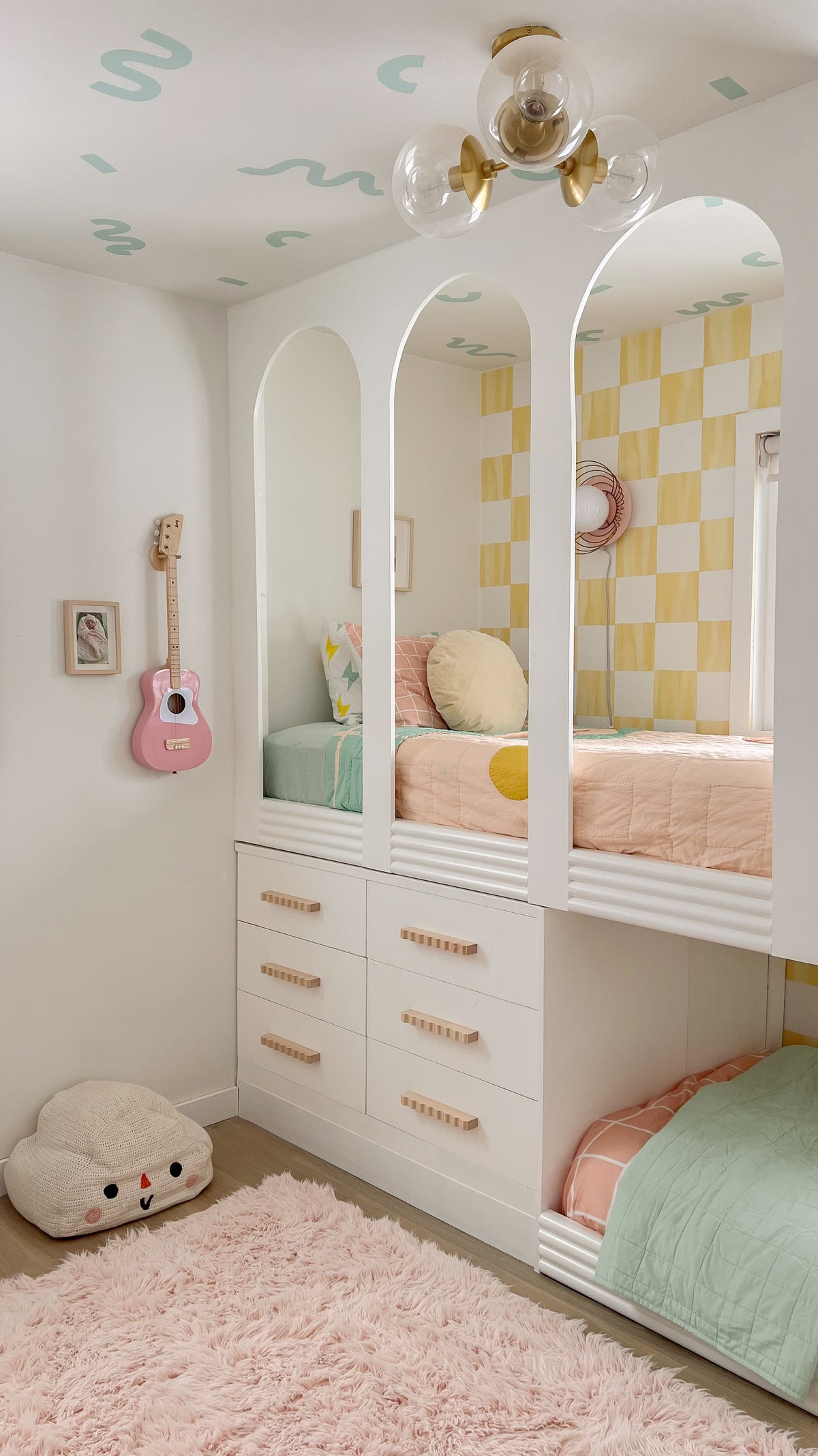 Checkers Wallpaper, lemon