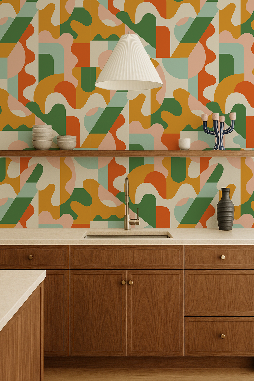 Fun House Wallpaper, Version One