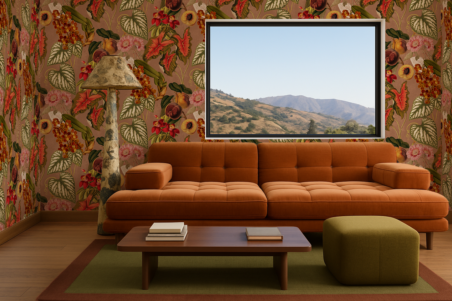 Cali Tropicale Wallpaper, mocha mousse