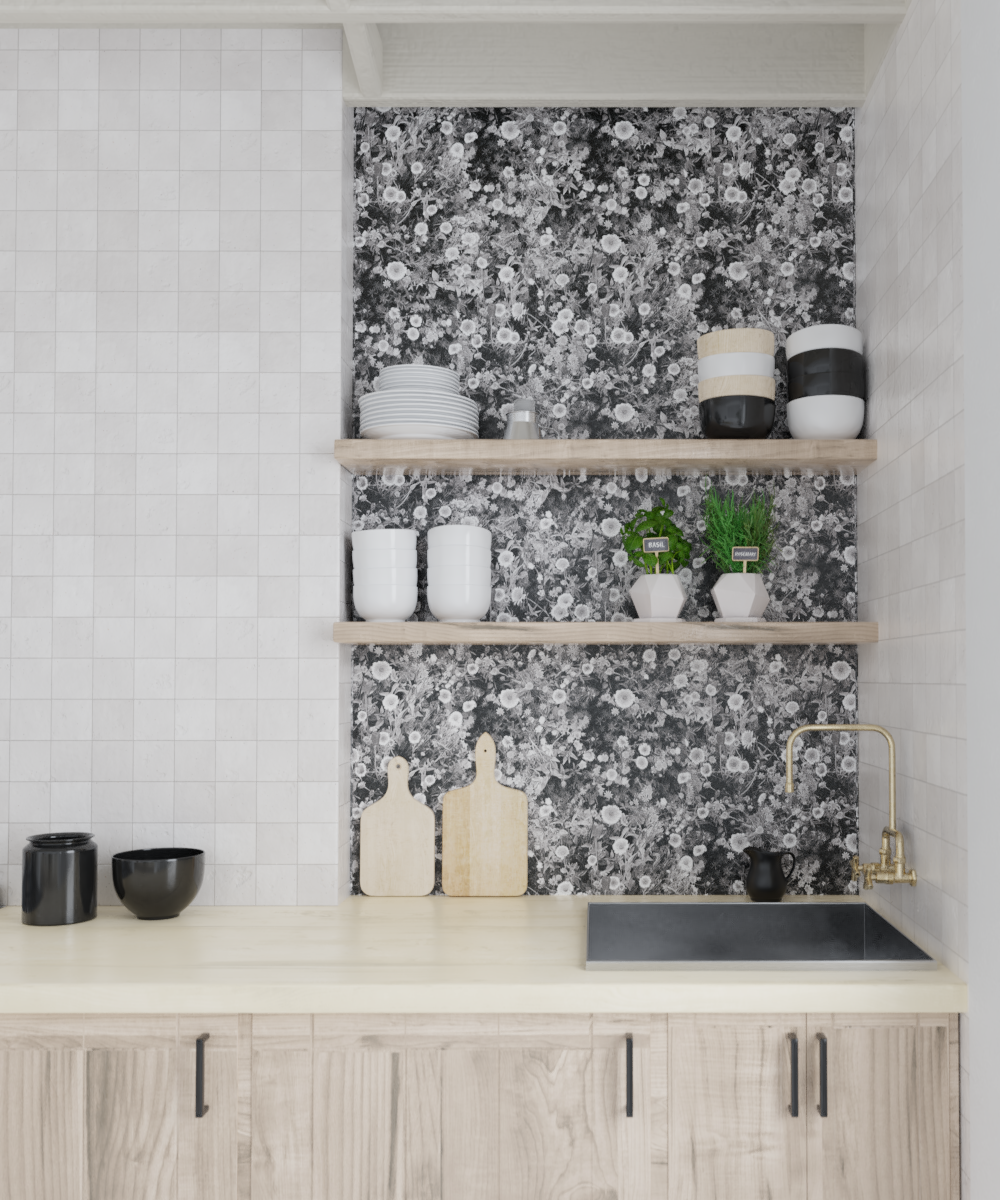 Cali Flowers Wallpaper, midnight