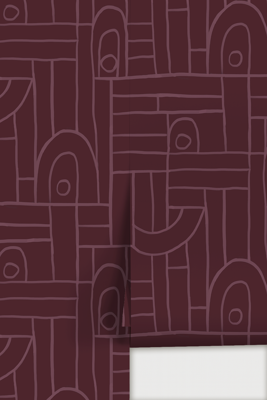 Deco Tile Wallpaper, fig jam