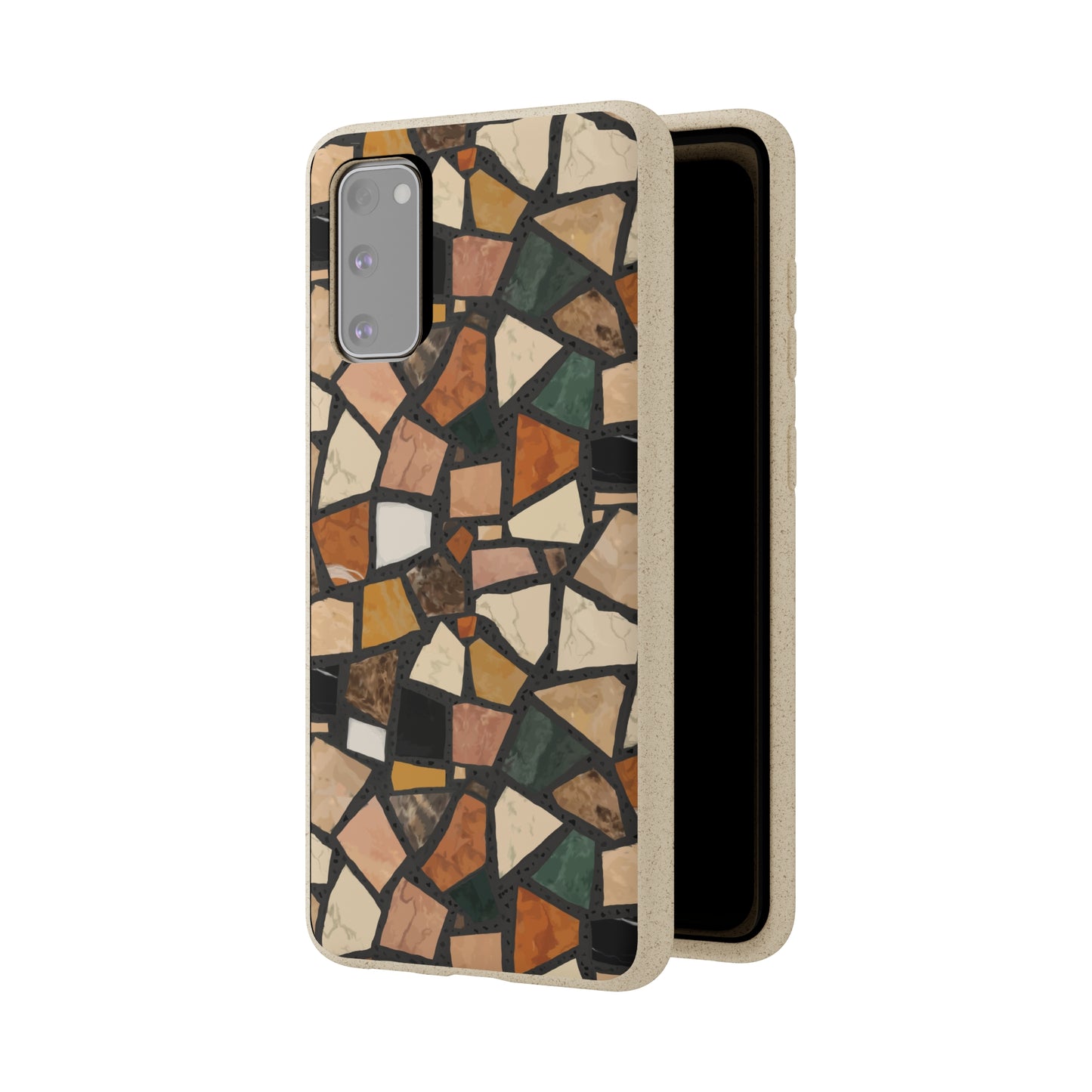 Dolce Terrazzo Biodegradable Phone Case, black