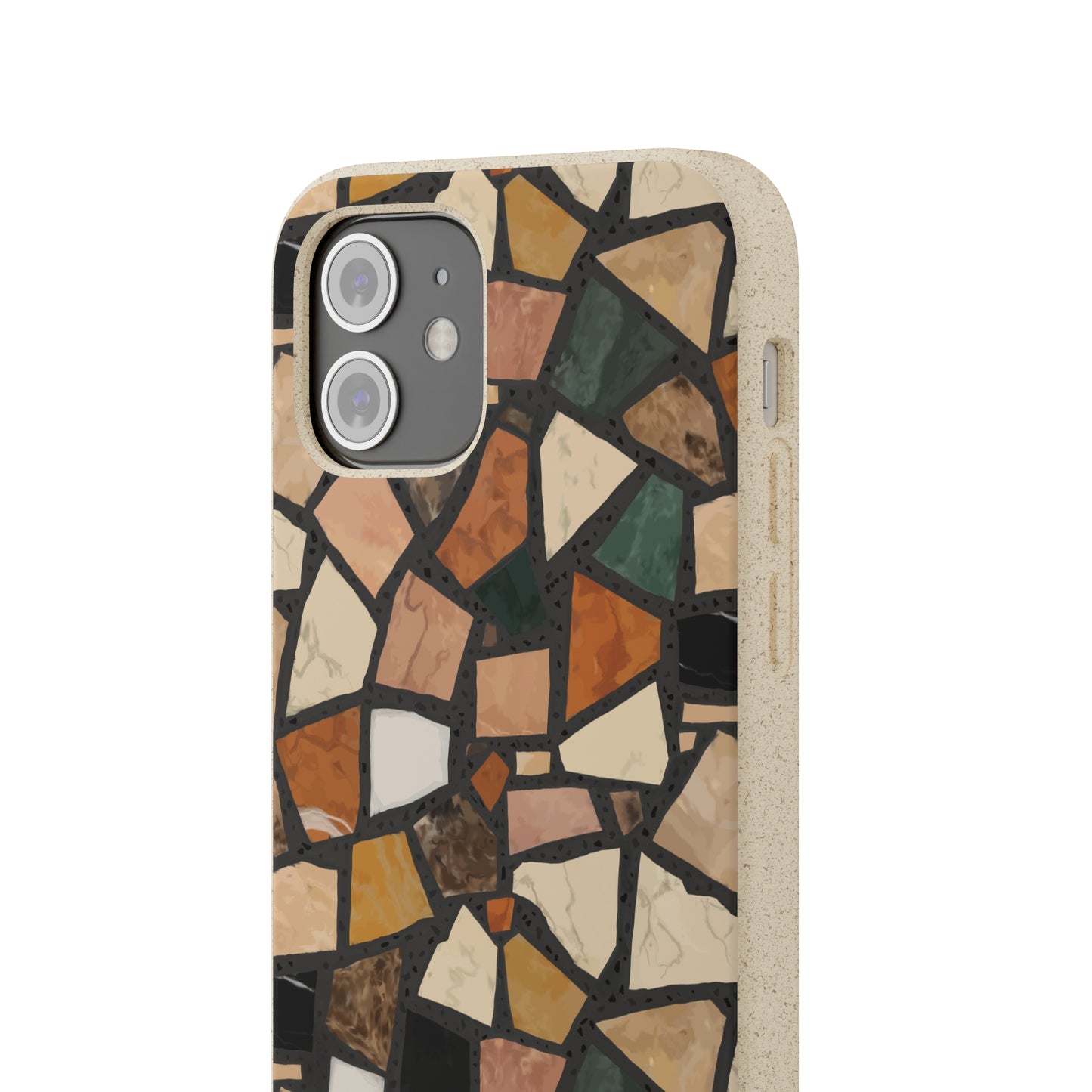 Dolce Terrazzo Biodegradable Phone Case, black