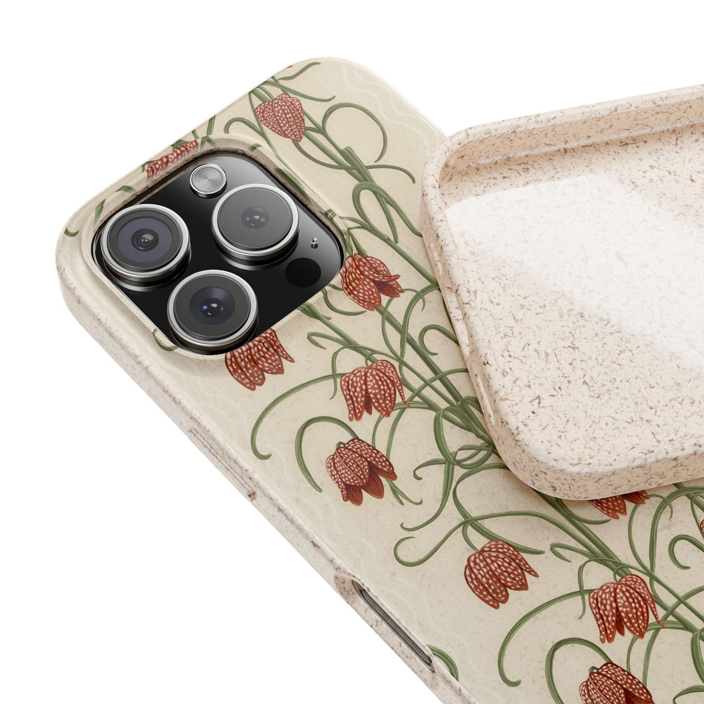 Campanas Phone Case - neutral and burnt orange - Eco-Friendly, Biodegradable