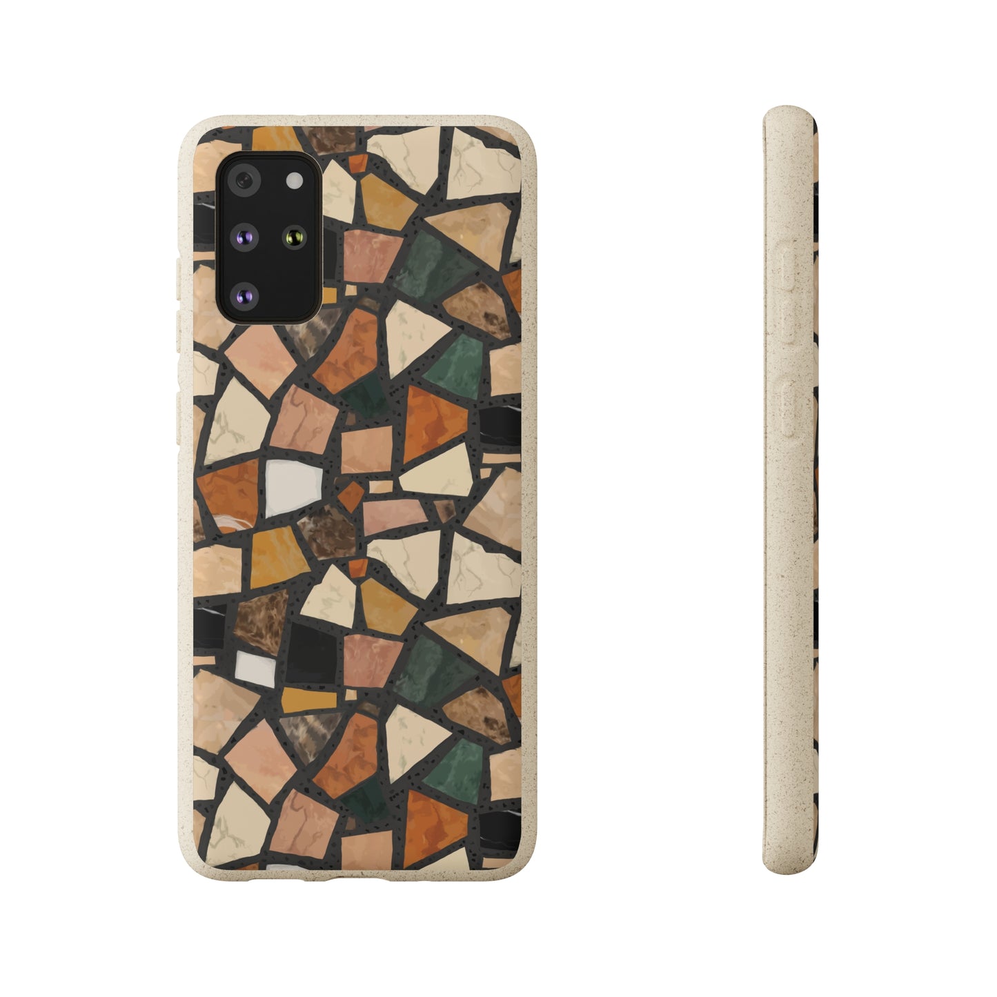 Dolce Terrazzo Biodegradable Phone Case, black