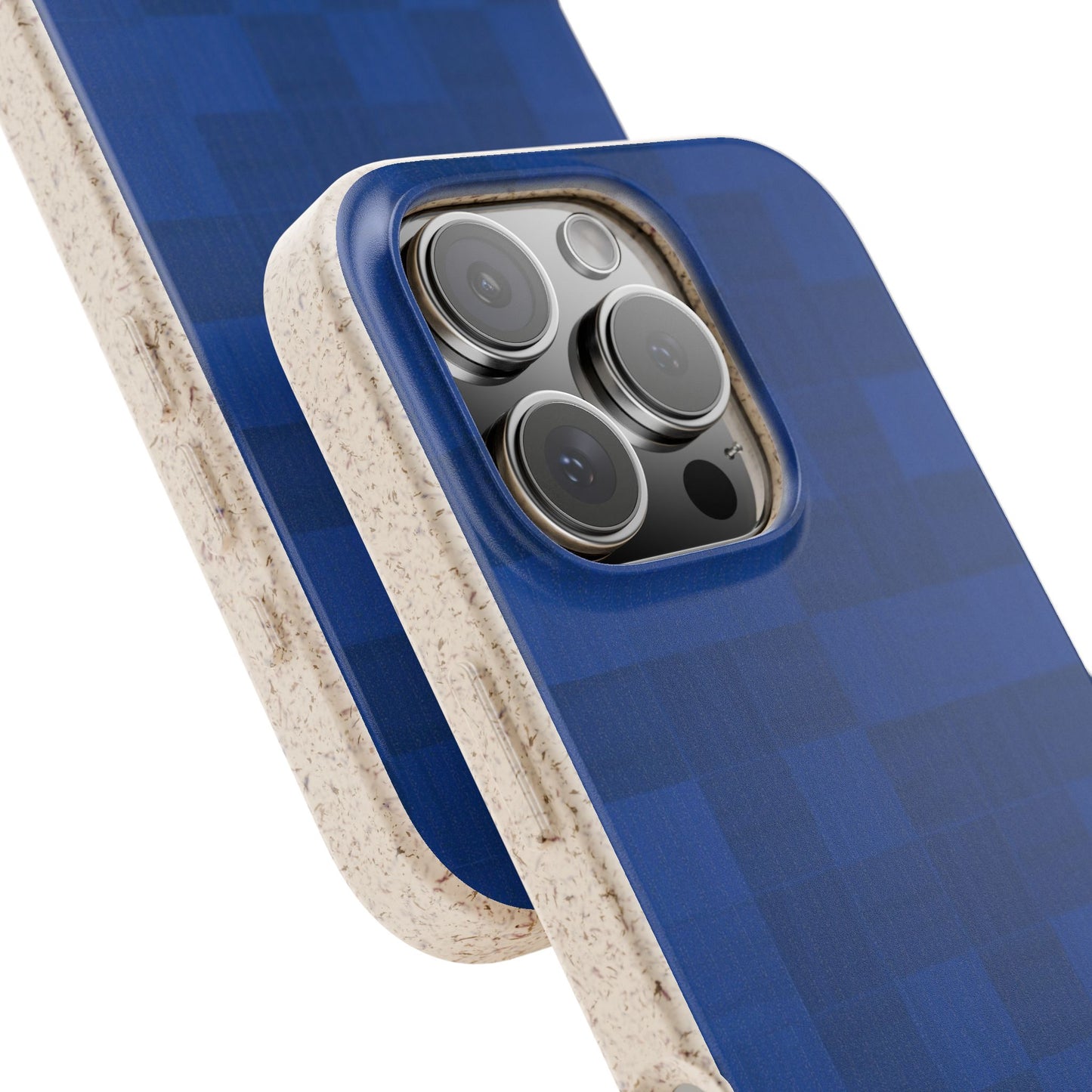 Zellige Phone Case - cobalt blue - Eco-Friendly, Biodegradable