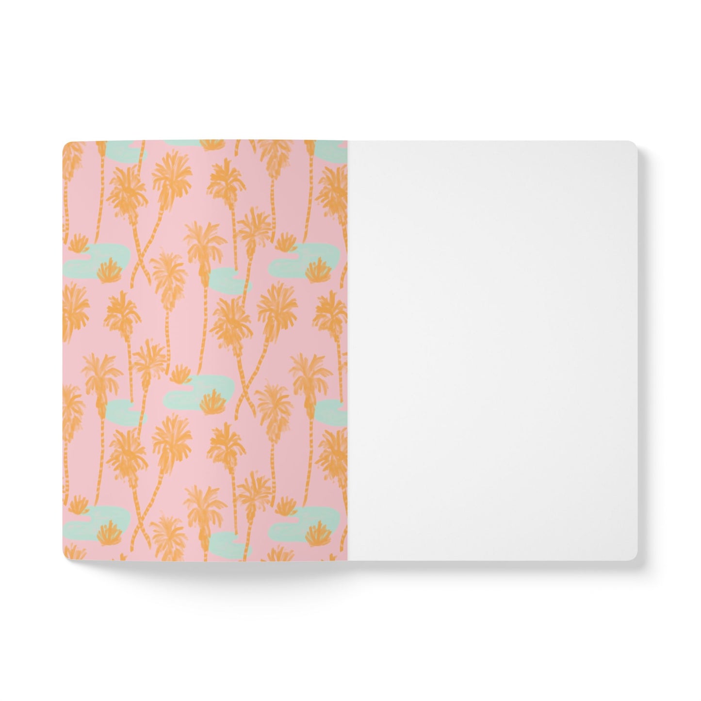 Palm Oasis Softcover Personalized Journal, olive green