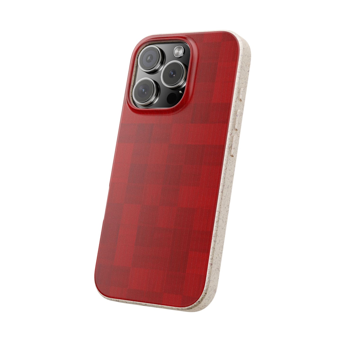 Zellige Phone Case - red - Eco-Friendly, Biodegradable