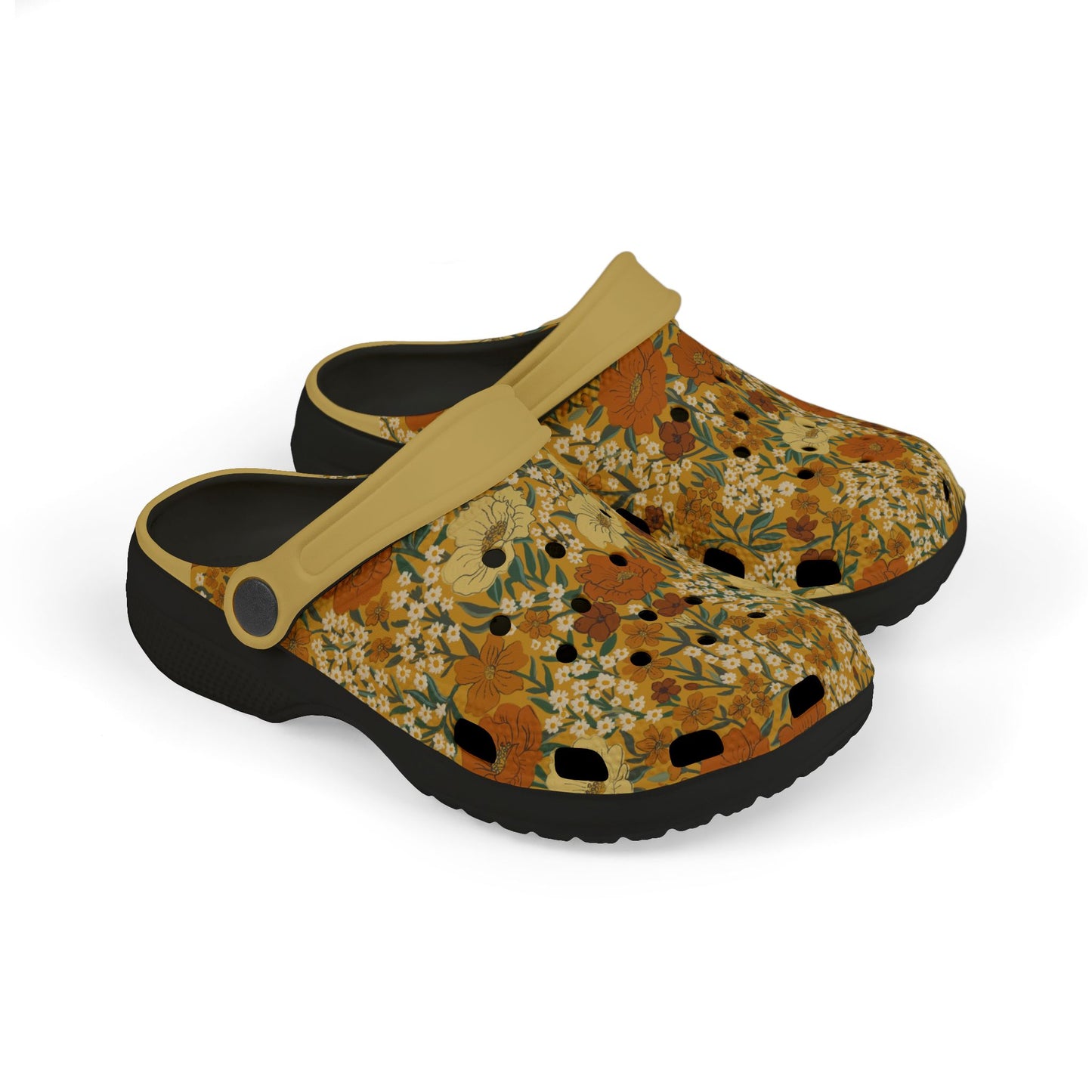 Wildflower Meadow Kid's EVA Foam Clogs, yellow