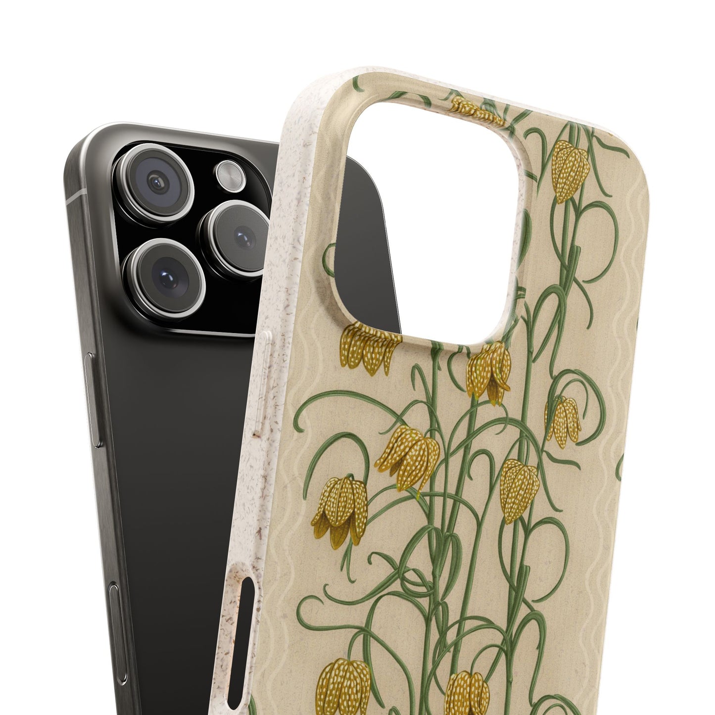 Campanas Phone Case - tan and ocher - Eco-Friendly, Biodegradable