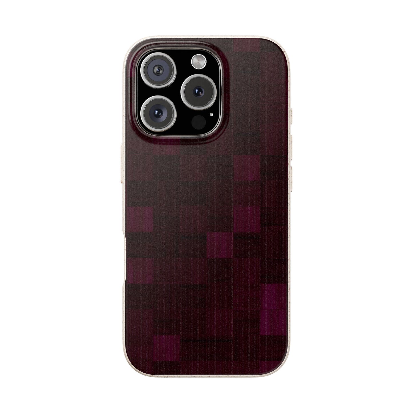 Zellige Phone Case - eggplant - Eco-Friendly, Biodegradable