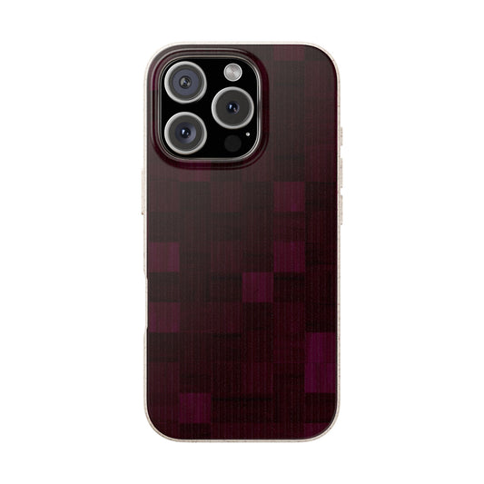 Zellige Phone Case - eggplant - Eco-Friendly, Biodegradable