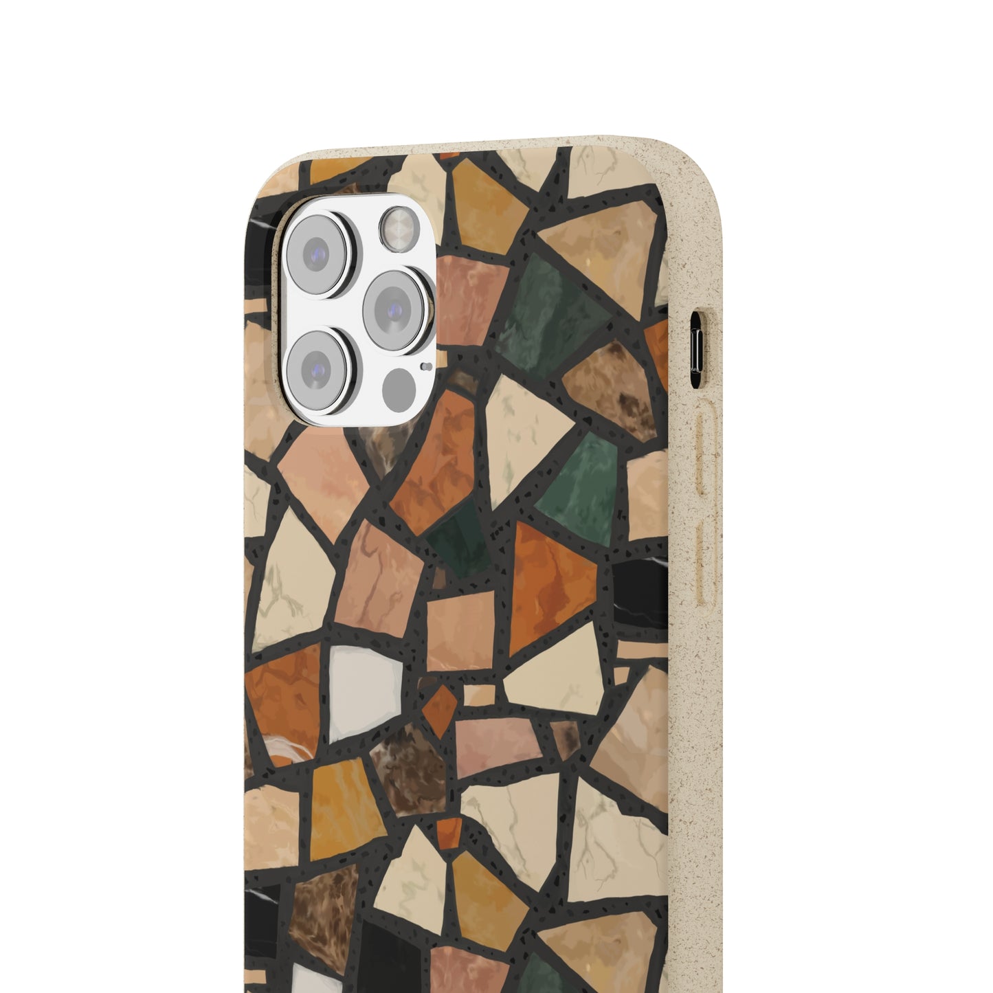 Dolce Terrazzo Biodegradable Phone Case, black