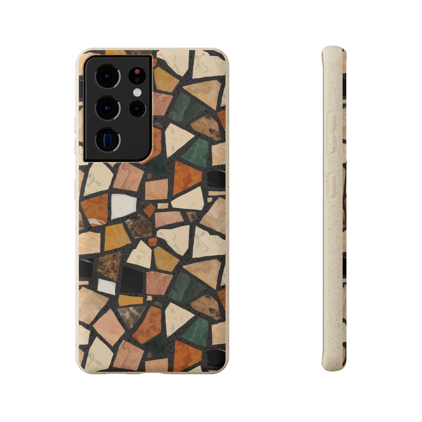 Dolce Terrazzo Biodegradable Phone Case, black