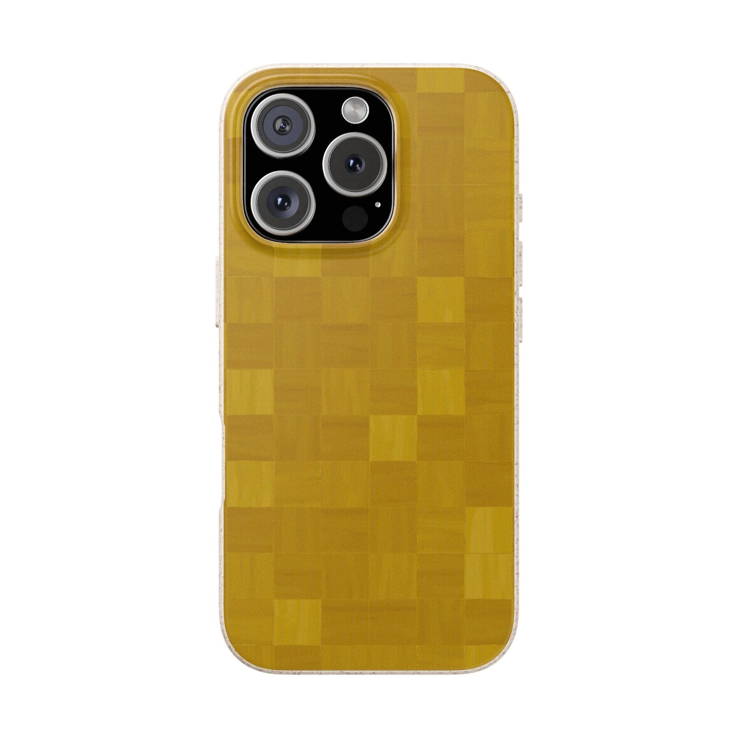 Zellige Phone Case - mustard yellow - Eco-Friendly, Biodegradable