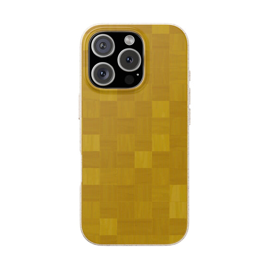 Zellige Phone Case - mustard yellow - Eco-Friendly, Biodegradable