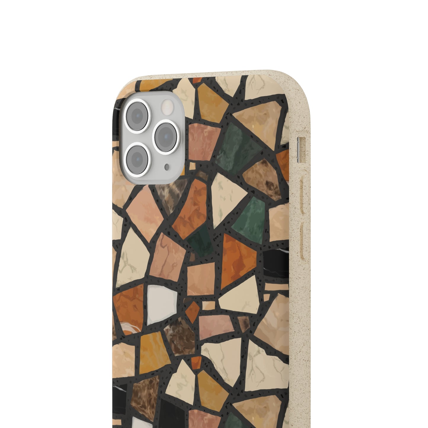 Dolce Terrazzo Biodegradable Phone Case, black